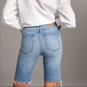 Aritzia Denim Forum Yoko Bermuda Denim Shorts